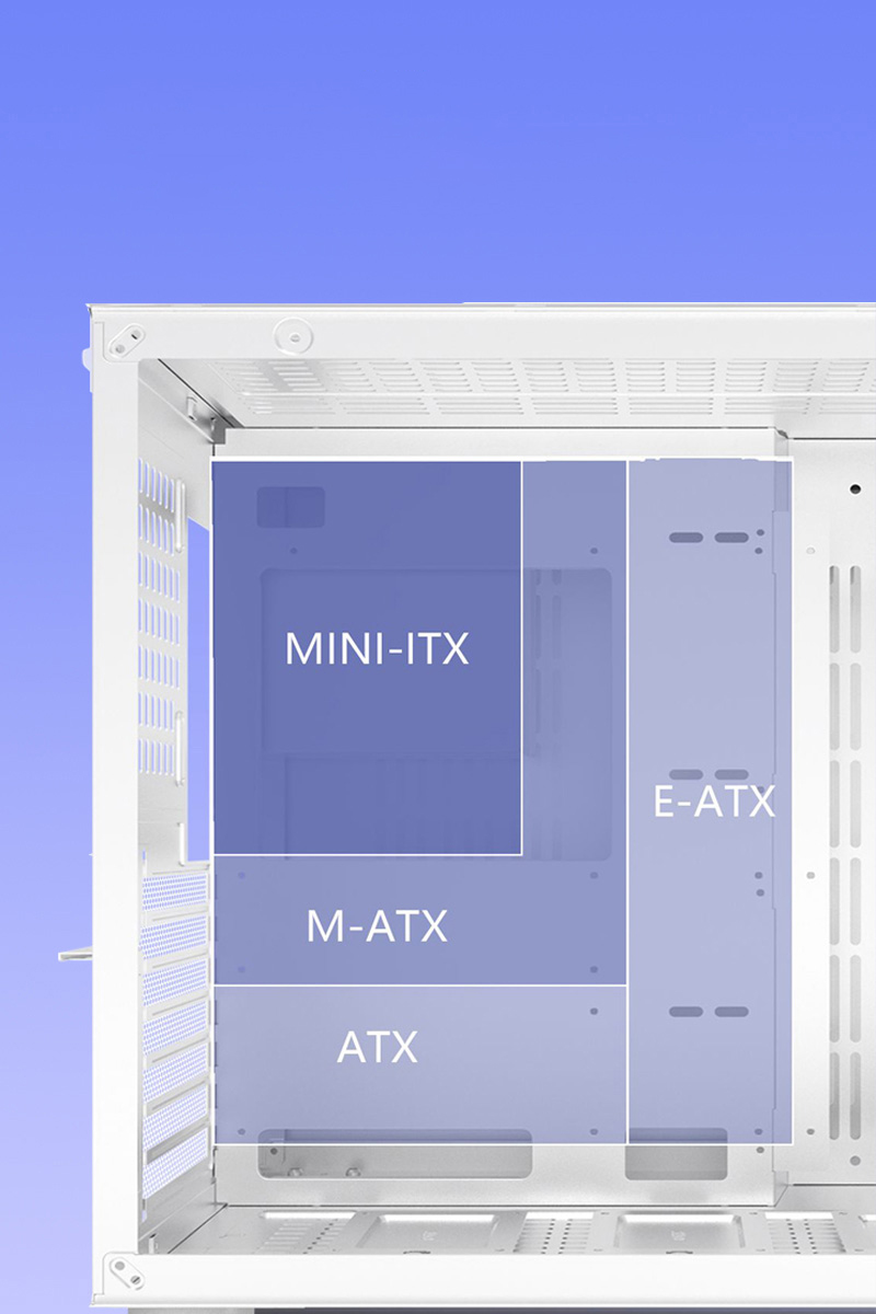 DIYPC ARGBQ10W White USB3.0 ATX Mid Tower Gaming Computer Case w